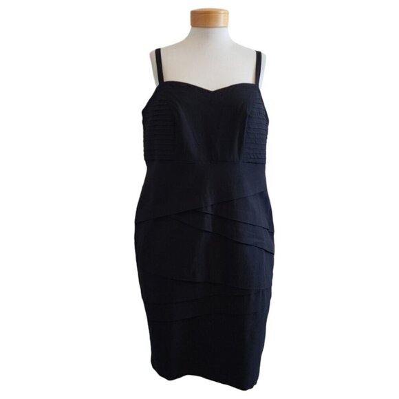 NEW Torrid Black Sweetheart Neckline Bodycon Bandage Shirring Sexy Mini Dress 20 - Picture 1 of 11